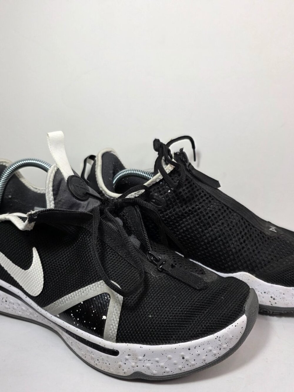 Nike Paul George PG 4 TB BLACK PLATINUM US CK5828 002 Basketball Sneaker Mens 12